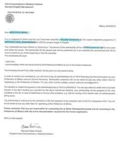 مجوز اعزام دانشجو جهت تحصیل در ایتالیا